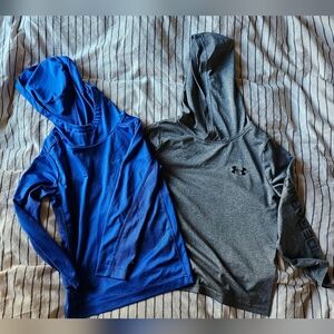 2 - Dri Fit Boys Long Sleeve Hooded Shirts